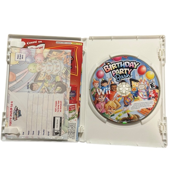 Birthday Party Bash (Nintendo Wii, 2009) -‎ Manual And Sealed Cards Tested - Picture 3 of 7